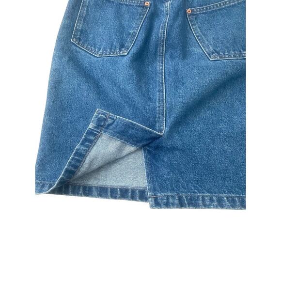 Vintage Calvin Klein Sport Mid Length Denim‎ Straight Pencil Skirt Size 8 - Picture 4 of 4